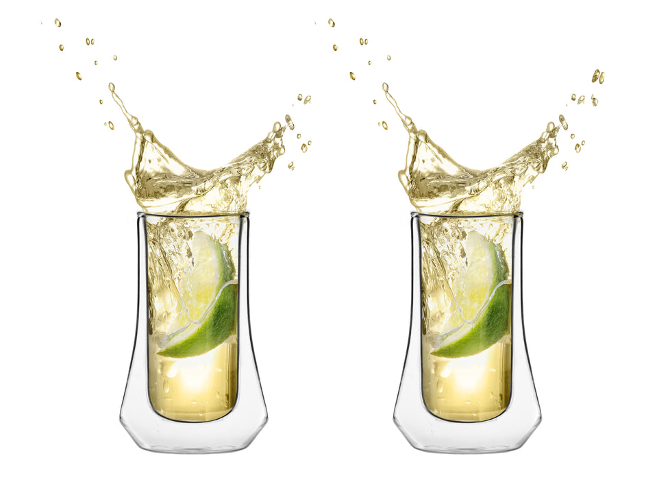 Vialli Design SET of 2 doule wall shot glass SOHO 28913