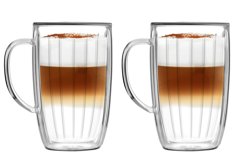 Vialli Design SET of 2 double wall high cups 350 ml TULIP 28975