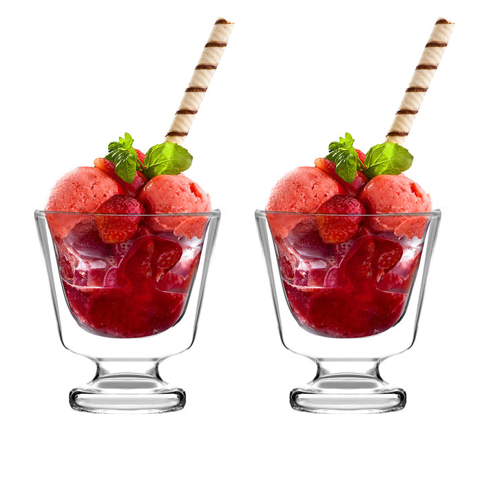 Vialli Design SET of 2 double wall dessert cups 250ml SOHO 29002