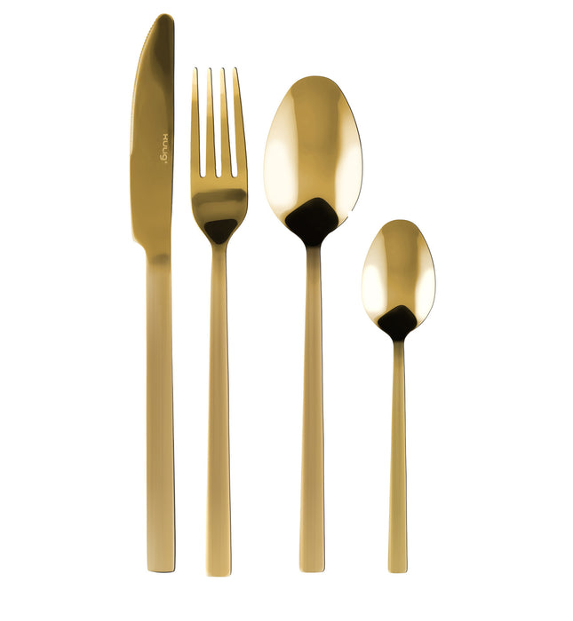 Kulig Piano gold cutlery set 24 pieces in a box 29330