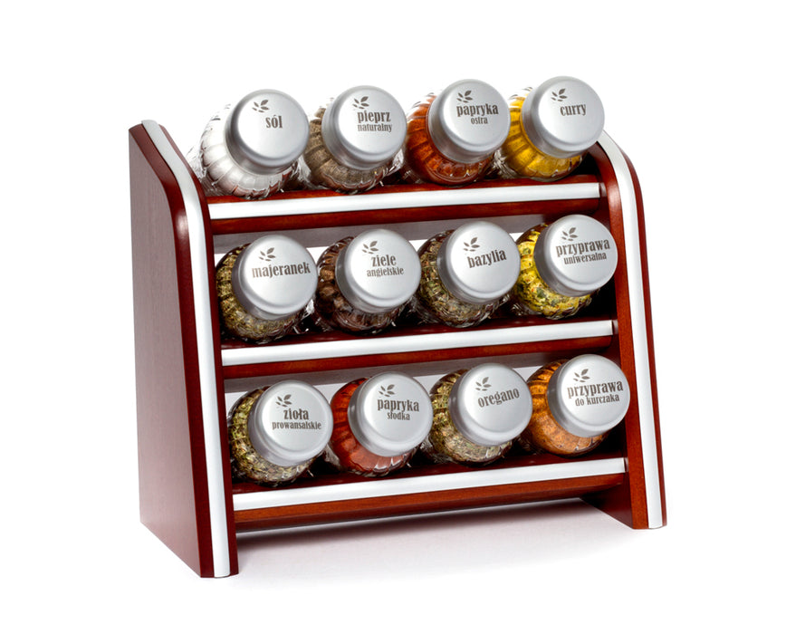 Gald Silver Line 12N 3S spice shelf matte brown. 20274