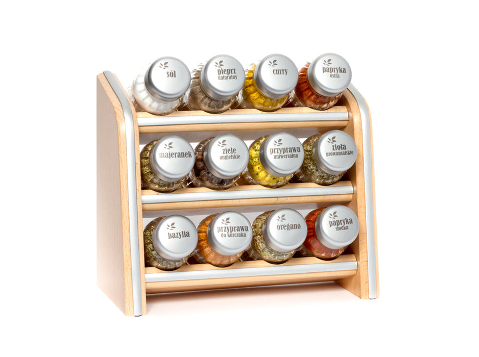 Gald Silver Line 12N 3S spice shelf natural matte. 21011