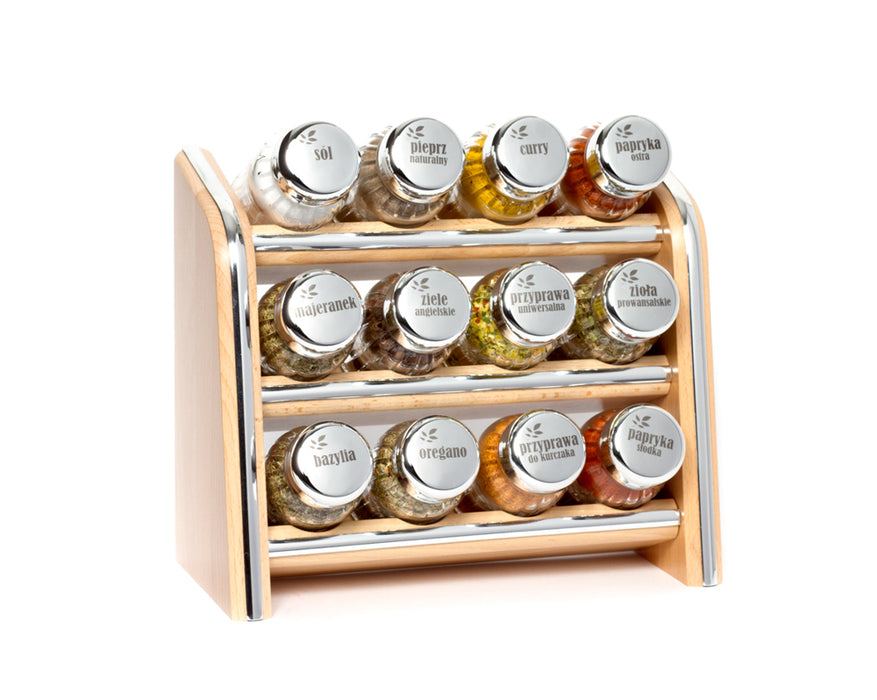 Gald Silver Line 12N 3S natural gloss spice shelf 21028