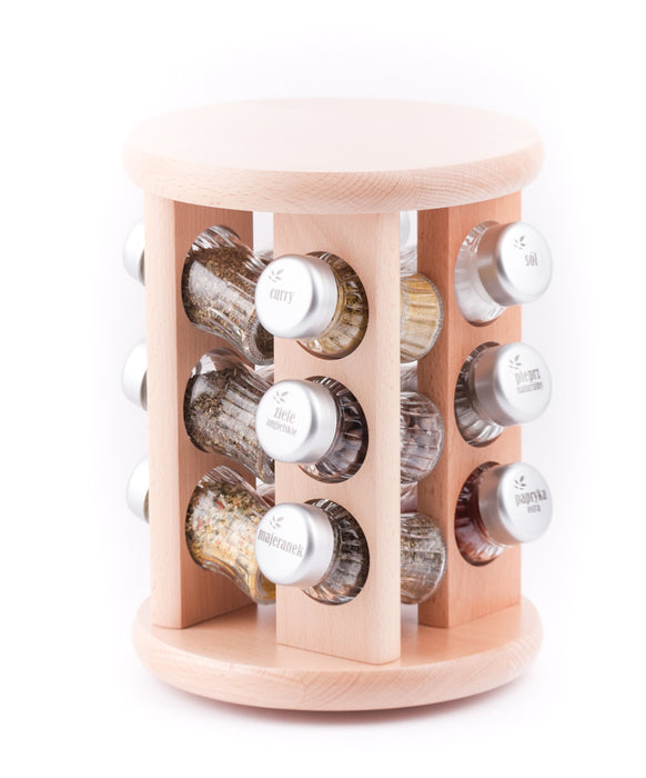 Gald Rotary spice rack 12S natural matte. 21318
