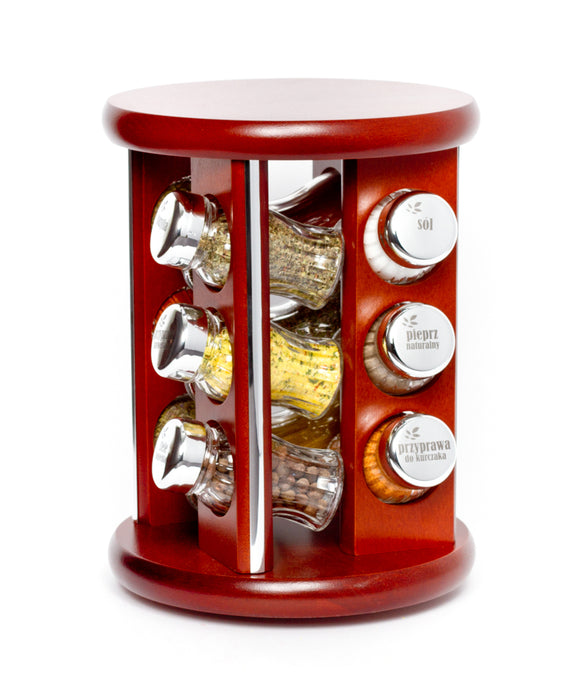 Gald Silver Line 12S rotary spice rack bronze gloss 21349