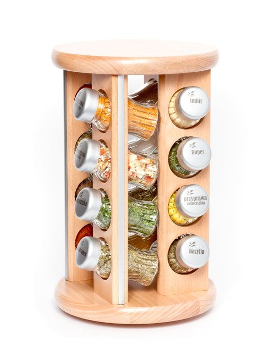 Gald Silver Line 16IIS rotary spice rack natural matte. 21554