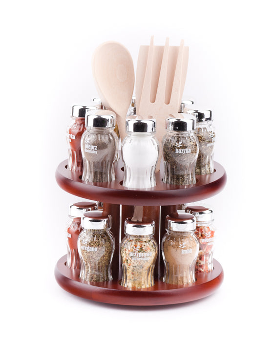 Gald Rotary spice rack 16S bronze gloss 21653