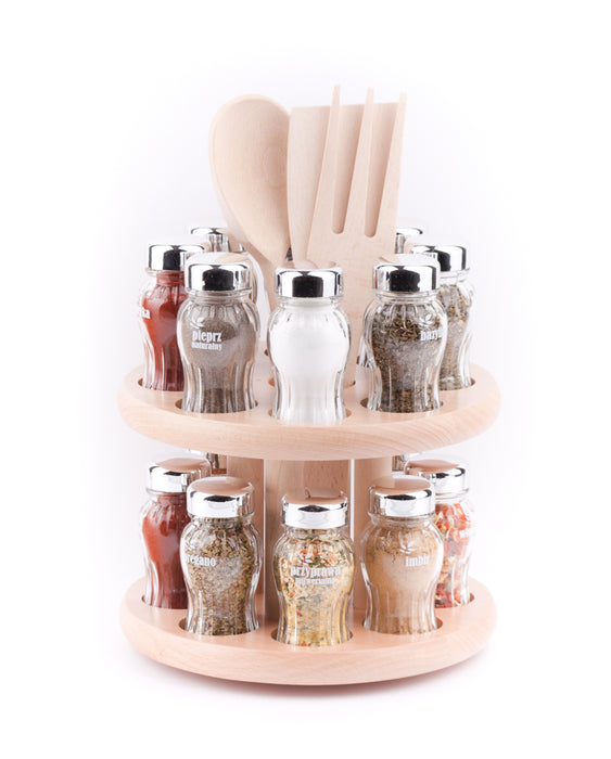 Gald Rotary spice rack 16S natural gloss 21677