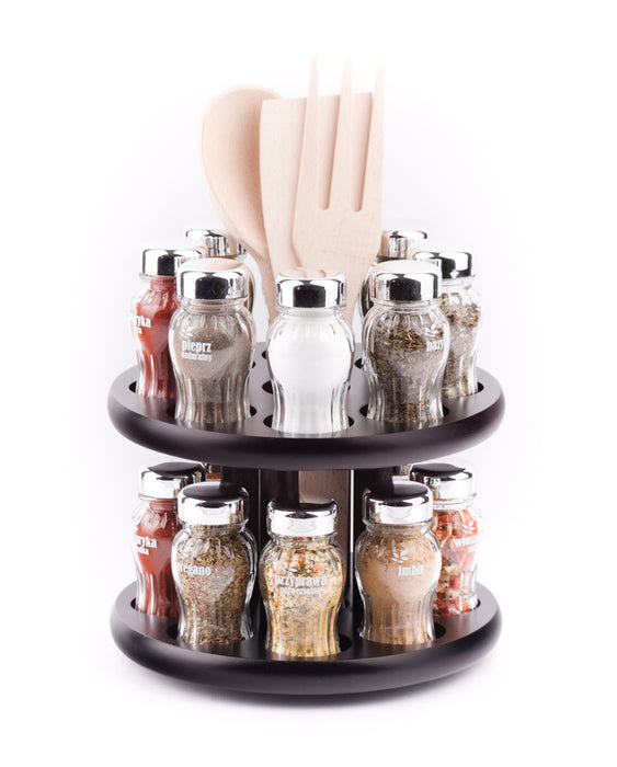 Gald Rotary spice rack 16S venge gloss 21691
