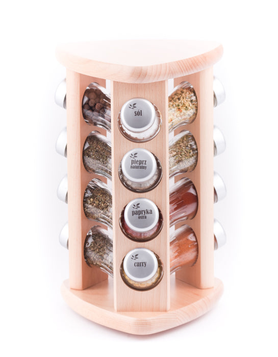 Gald Rotary spice rack 12TS natural matte. 22902