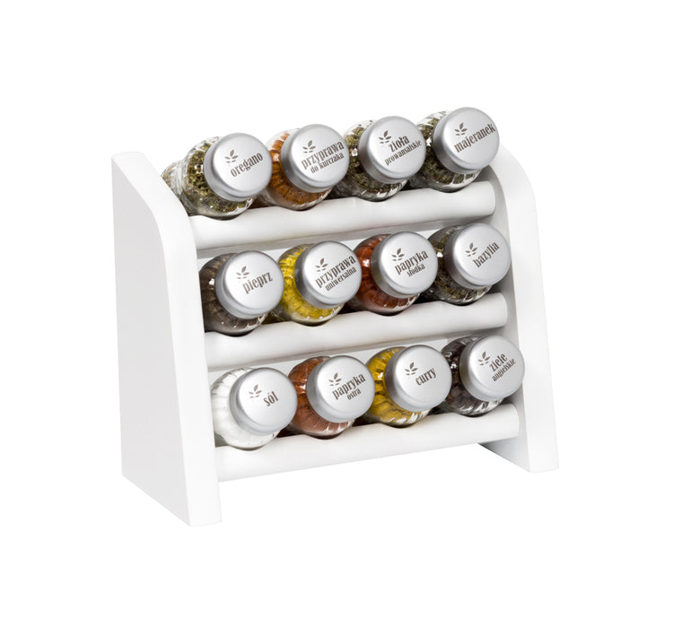 Gald Spice shelf 12N 3S matte white. 23091