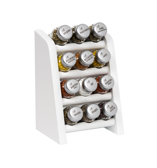 Gald Spice shelf 12N 4S matte white. 23114