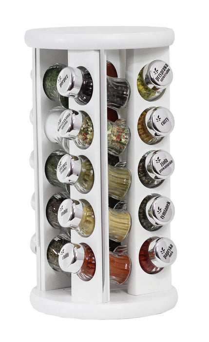 Gald Silver Line 20S rotary spice rack white gloss 23206