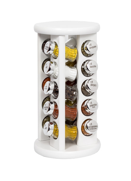 Gald Rotary spice rack 20S white gloss 23220