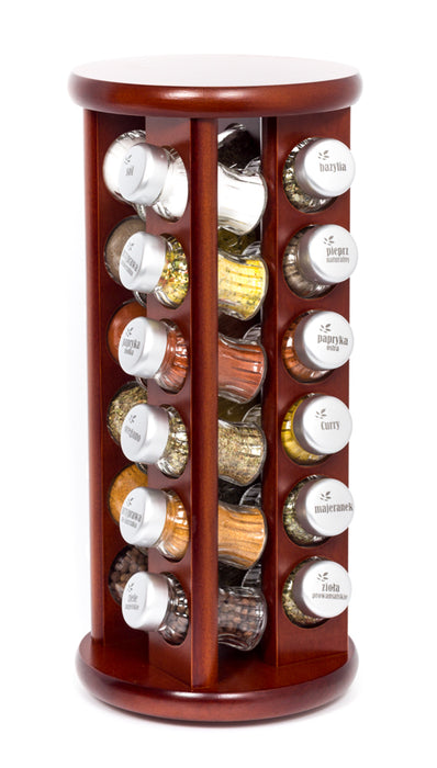 Gald Rotary spice rack 24S matte bronze. 26115