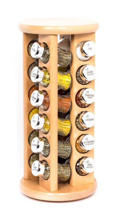 Gald Rotary spice rack 24S natural gloss 26146