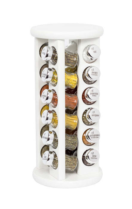 Gald Rotary spice rack 24S white gloss 26184