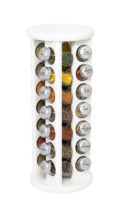 Gald Rotary spice rack 28S matte white. 26252