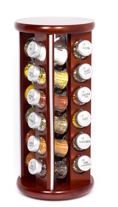 Gald Silver Line 24S matte bronze rotating spice rack. 26276
