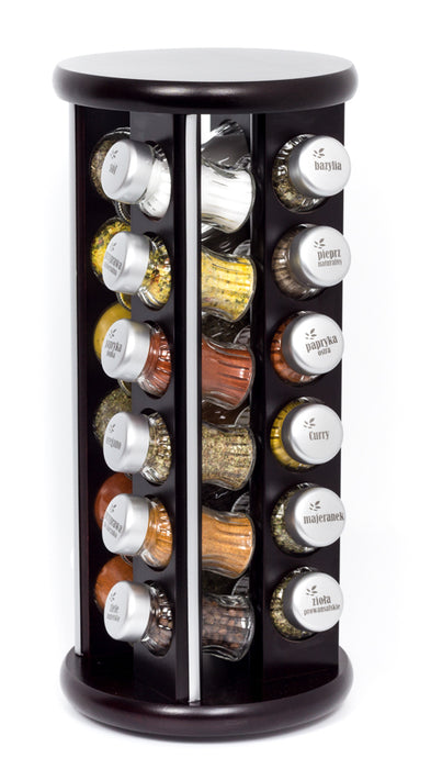 Gald Silver Line 24S venge matte rotating spice rack. 26313