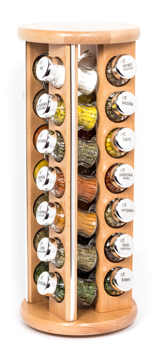 Gald Silver Line 28S rotary spice rack natural gloss 26399