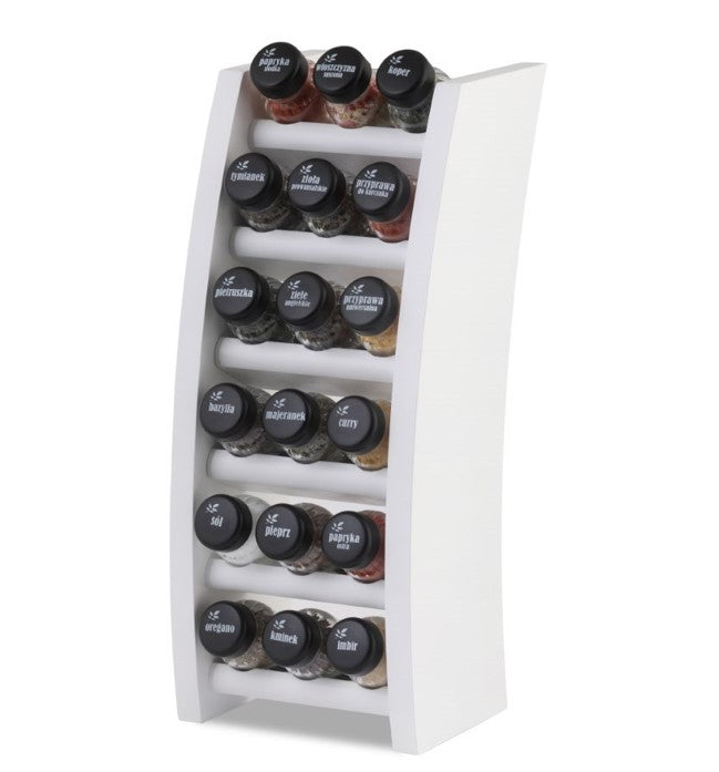 Gald Flipper spice shelf 18 3KP6 P2 white wood nut black 01193