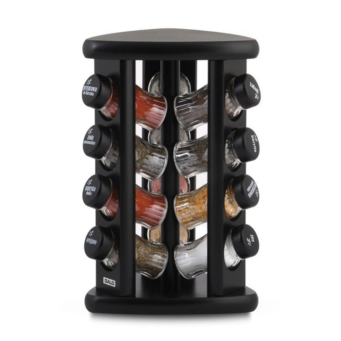 Gald Rotary spice rack 12 TS black wood nut black 01261