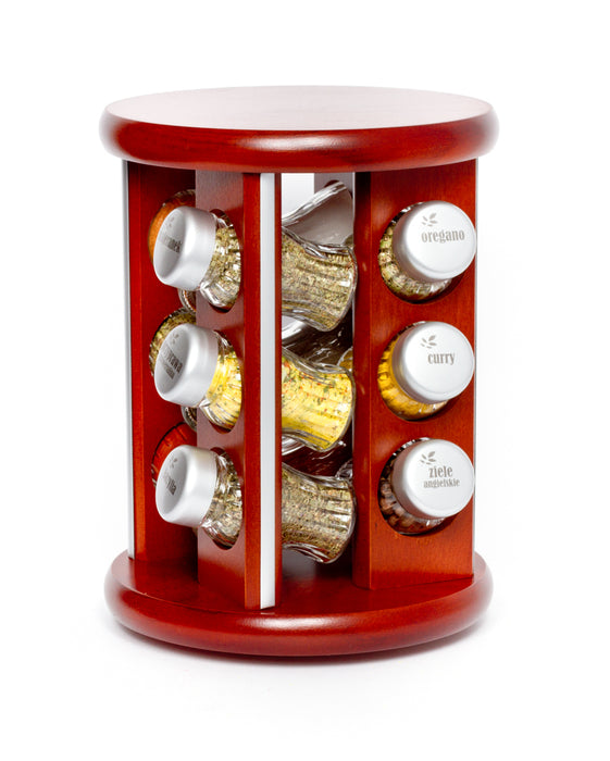 Gald Silver Line 12S matte bronze rotating spice rack. 98014