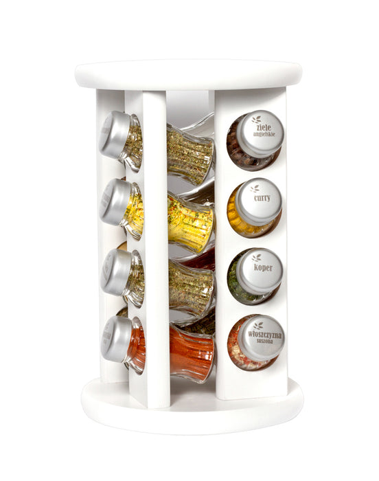 Gald Rotary spice rack 16IIS matte white. 98762