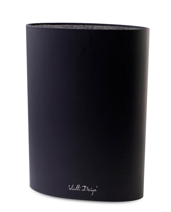 Vialli Design Universal knife block oval black NERO 20379