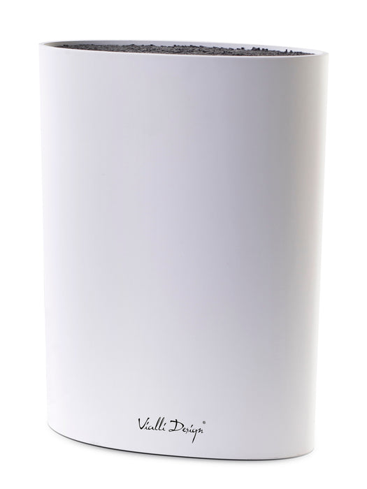 Vialli Design Universal knife block oval white BIANCO 20386
