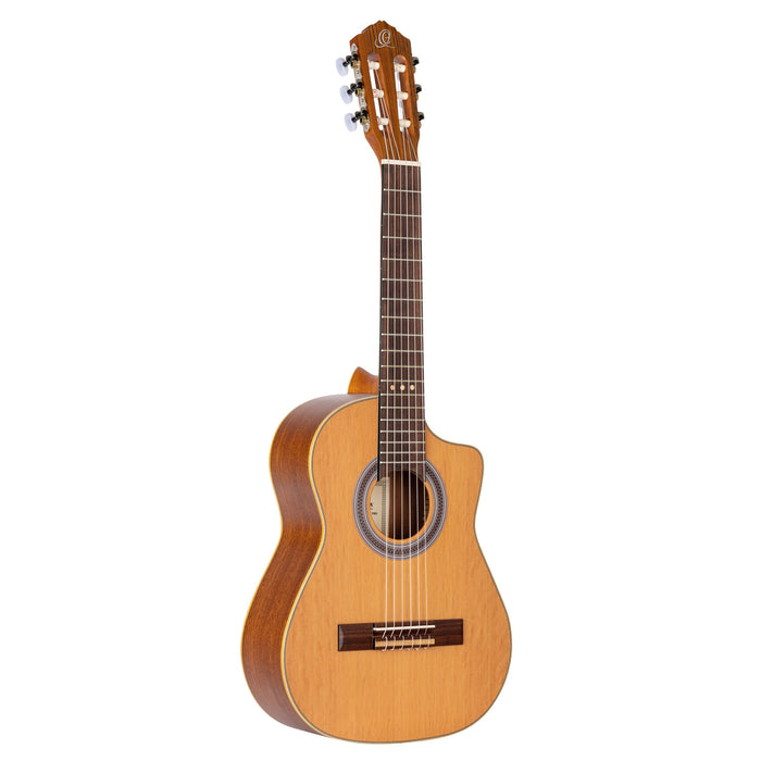 ORTEGA Requinto Series Pro 1/2 Acoustic Guitar 6-String - Natural + Gig Bag