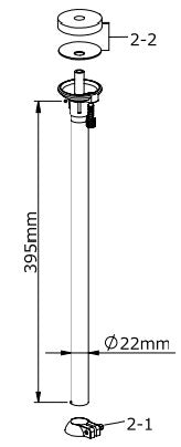 TAMA Upper Tube Assembly for HH02W HiHat Stand