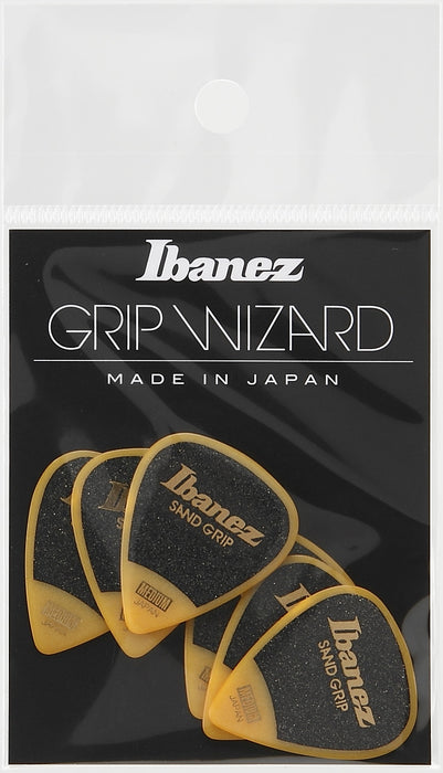 IBANEZ Grip Wizard Series Sand Grip Flat Picks - 6 pcs