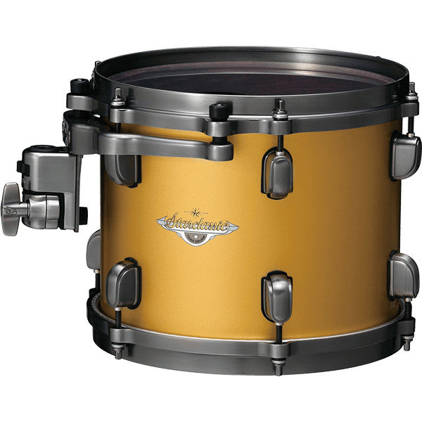 TAMA Starclassic Maple Lacquer Rack Tom 8" x 7" - Satin Aztec Gold Metallic/Smoked Black Nickel HW
