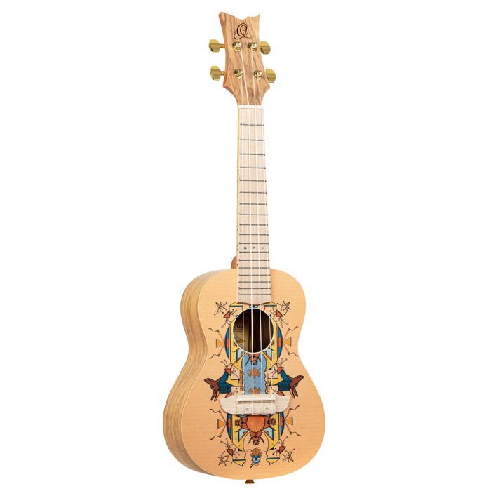 ORTEGA Art Series Concert Ukulele 4 String - Spruce / Catalpa Egypt