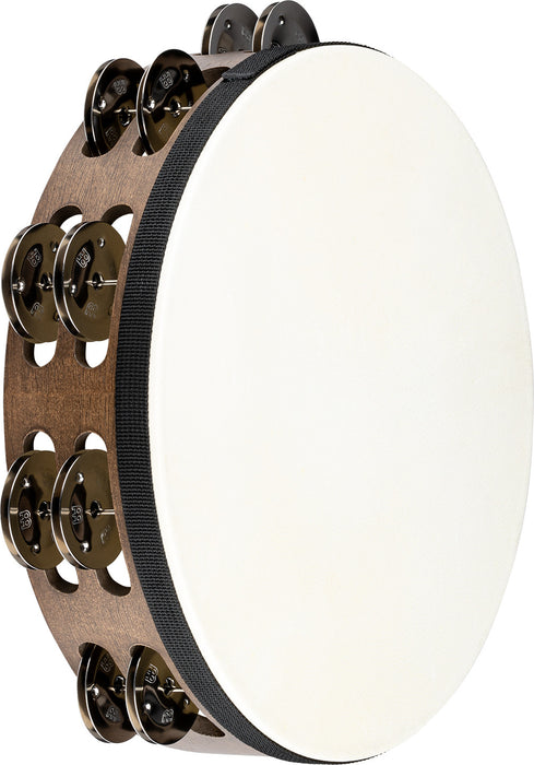 MEINL Percussion Traditional Wood Series Headed Tambourine - 10"
