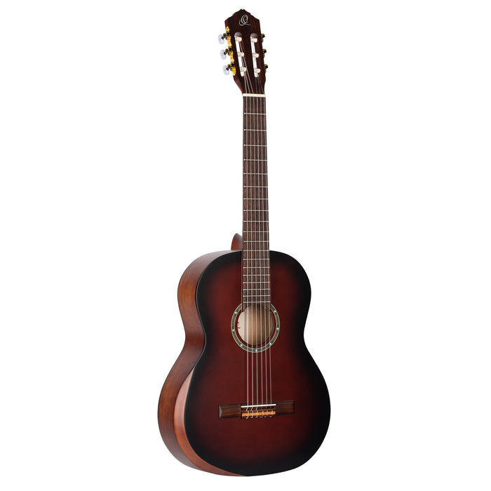 ORTEGA Student Series Pro DeLuxe 4/4 Classical Guitar 6 String - Solid Spruce / Catalpa Bourbon Fade