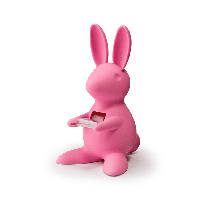 Qualy Desk Bunny tape dispenser pink 10114-PK