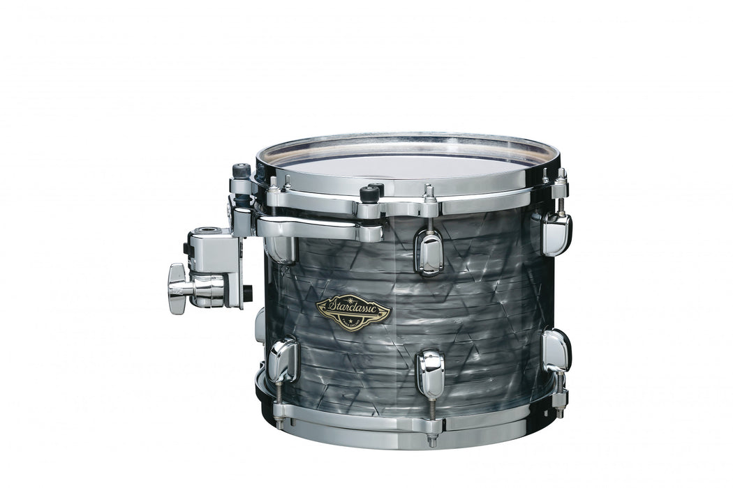 TAMA Starclassic Walnut/Birch Duracover Wrap Rack Tom 12" x 7" - Charcoal Onyx/Chrome HW