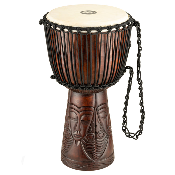MEINL Percussion Professional African Style Djembe - 12" African Queen Carving