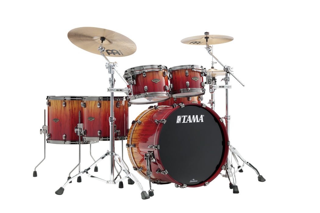 TAMA Starclassic Walnut/Birch Shell Kit 5 pcs - Vermillon Bosse Fonce Fade/Black Nickel HW