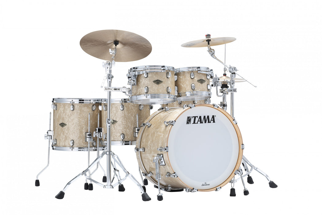 TAMA Starclassic Walnut/Birch Duracover Wrap Shell Kit 5 pcs - Vintage Marine Pearl/Chrome HW