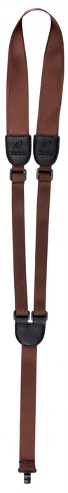 ORTEGA Nylon Guitar Strap with Support Hook - Brown