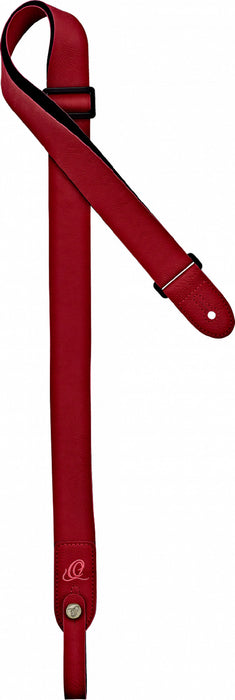ORTEGA Vegan Series Ukulele-Strap - Red + Bonus CONNECT-XX