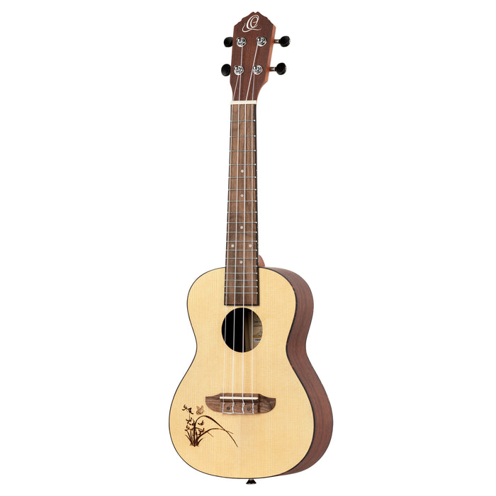 ORTEGA Bonfire Series Concert Ukulele 4 String Lefty - Spruce/Sapele Natural