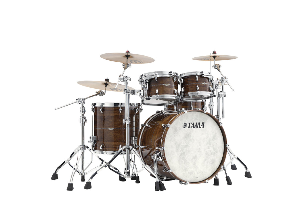 TAMA STAR Bubinga Shell Kit 4 pcs - Natural Indian Laurel/Chrome HW