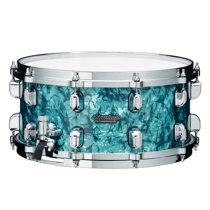 TAMA Starclassic Maple Snare Drum 14" x 8" - Turquoise Pearl/Chrome HW