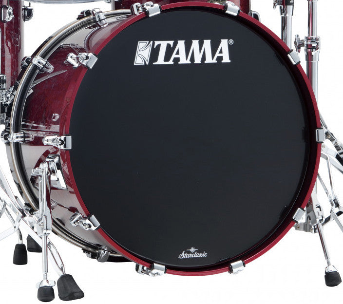TAMA Starclassic Walnut/Birch Lacquer Bass Drum 22" x 16" - Molten Raspberry Fade/Chrome HW/without Mount