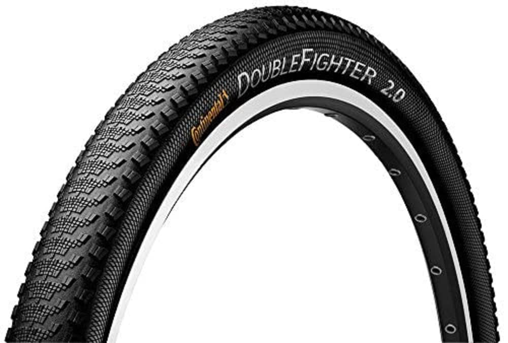Continental Unisex's TYC01237 Double Fighter III Tyre, Black, 27.5 x 2.0-Inch